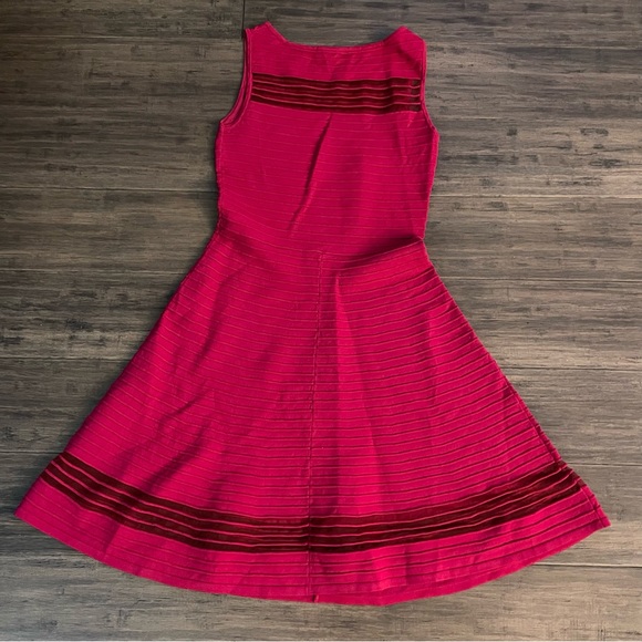 French Connection Magenta Fuchsia Pink Mini Dress Flowy Sleeveless Size 6 - Picture 6 of 10